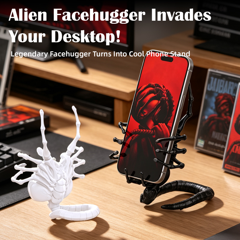 Office Tech Set Up - Sci-Fi telefoonstandaard compatibel met grote smartphones,