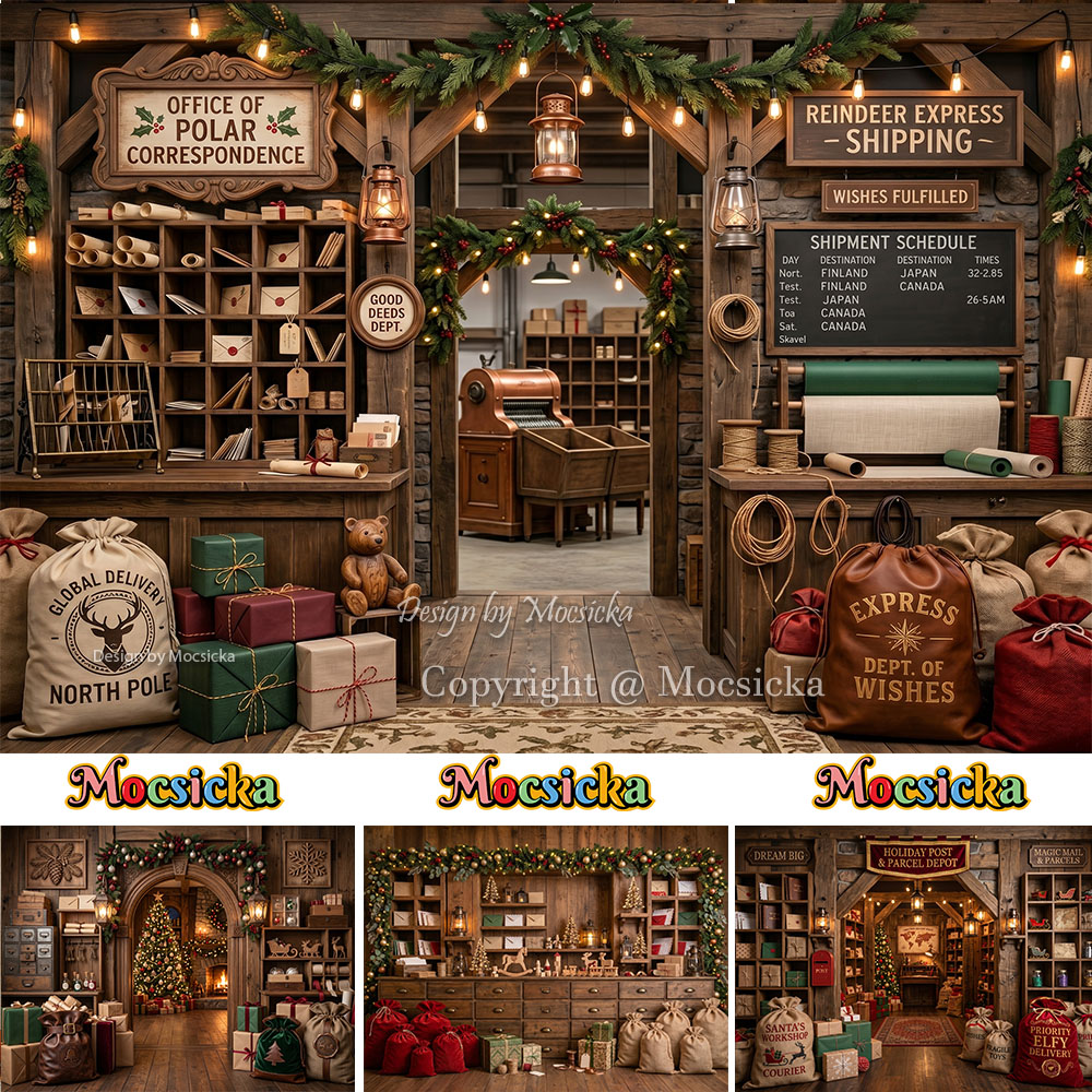 Office Tech Background - Mocsicka Kerstpostkantoor Achtergrond Fotografie Lantaarn Cadeau