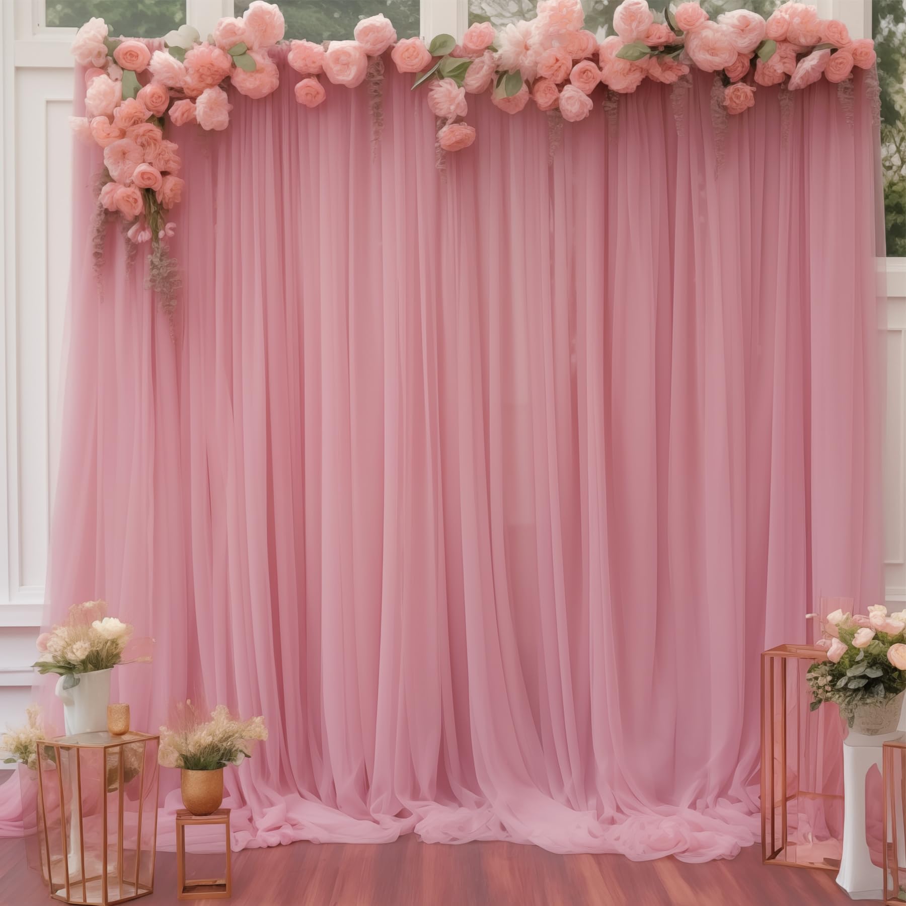 Office Tech Background - 5FT×10FT Chiffon Achtergrond Gordijn voor Bruiloft