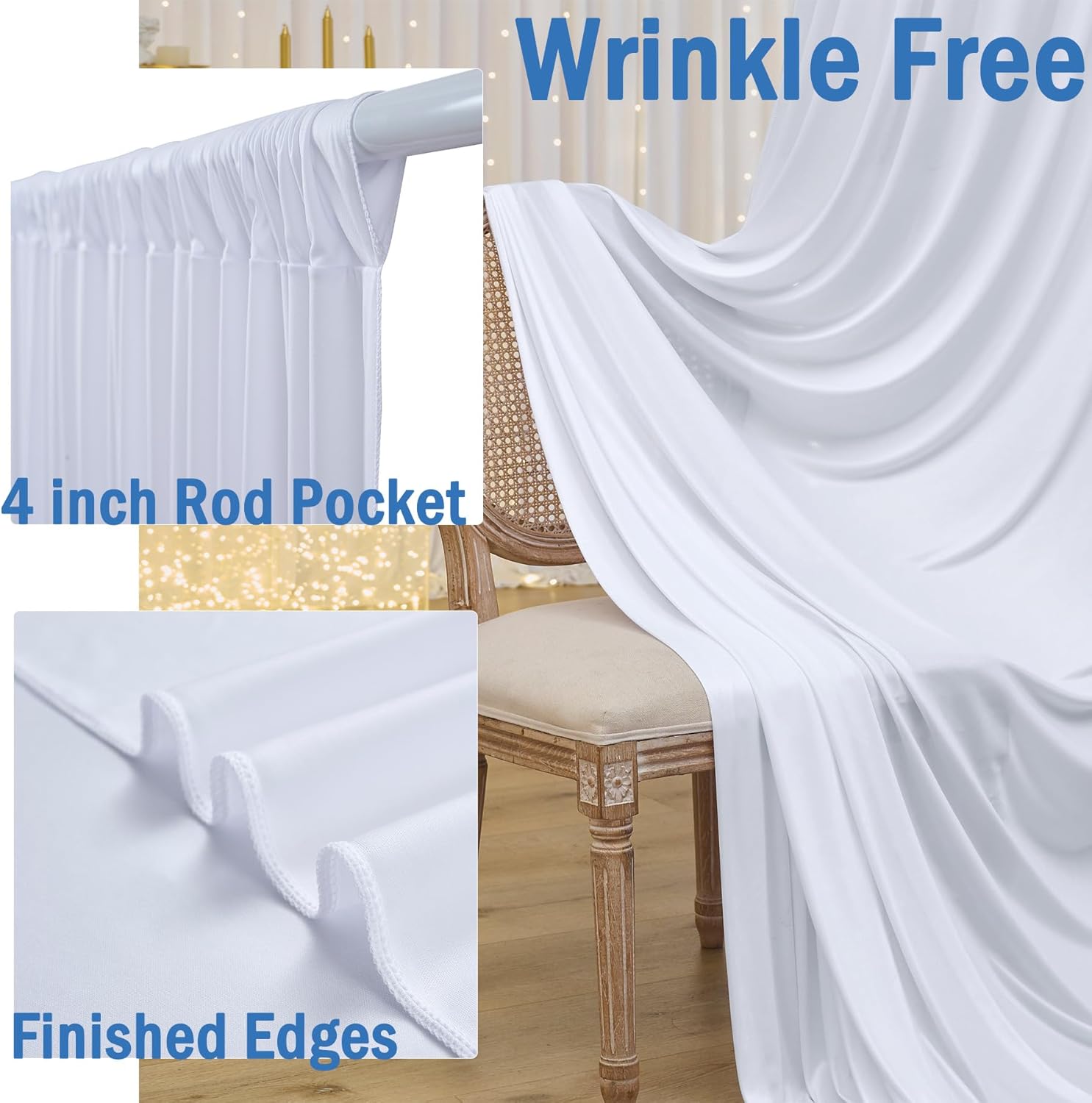 5x8/10ft Rimpelvrij Wit Achter - Office Tech Background recensie en prijs