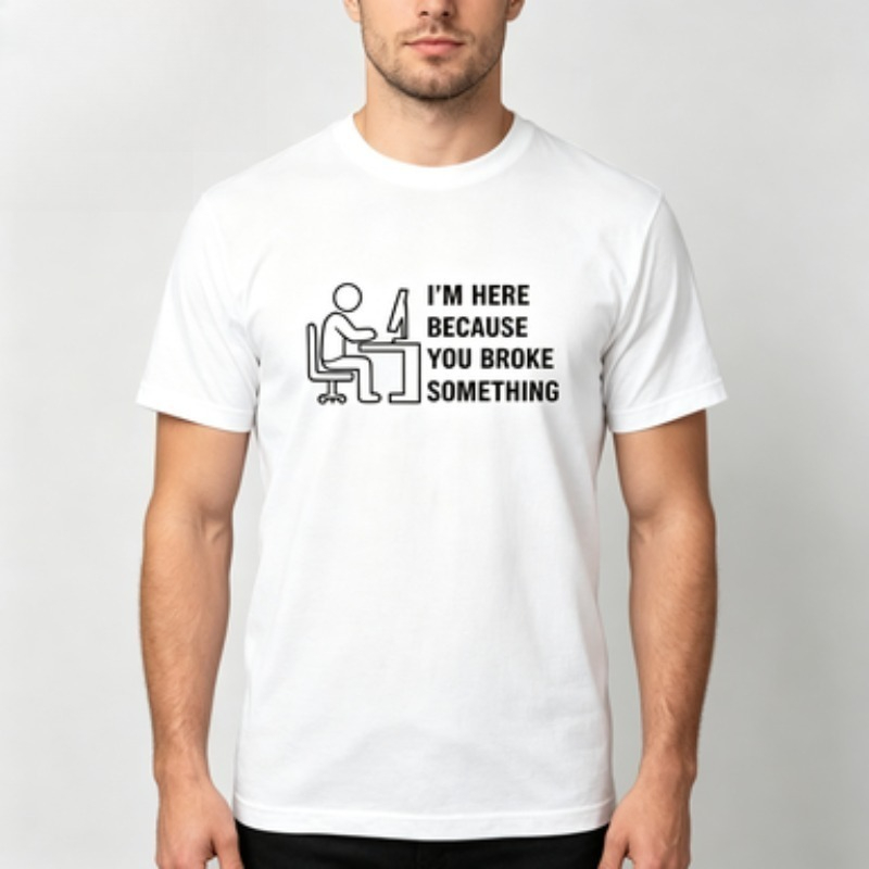 Zacht katoenen heren T-shirt T - Office Tech Wear recensie en prijs