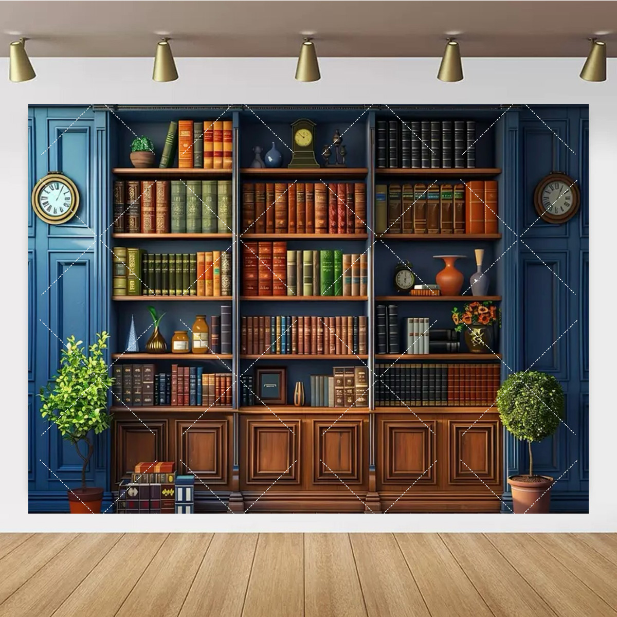 Vintage oude houten boekenplan - Office Tech Background recensie en prijs