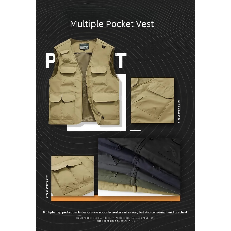 6XL Zomer Nieuw Outdoor Vest H - Office Tech Wear recensie en prijs