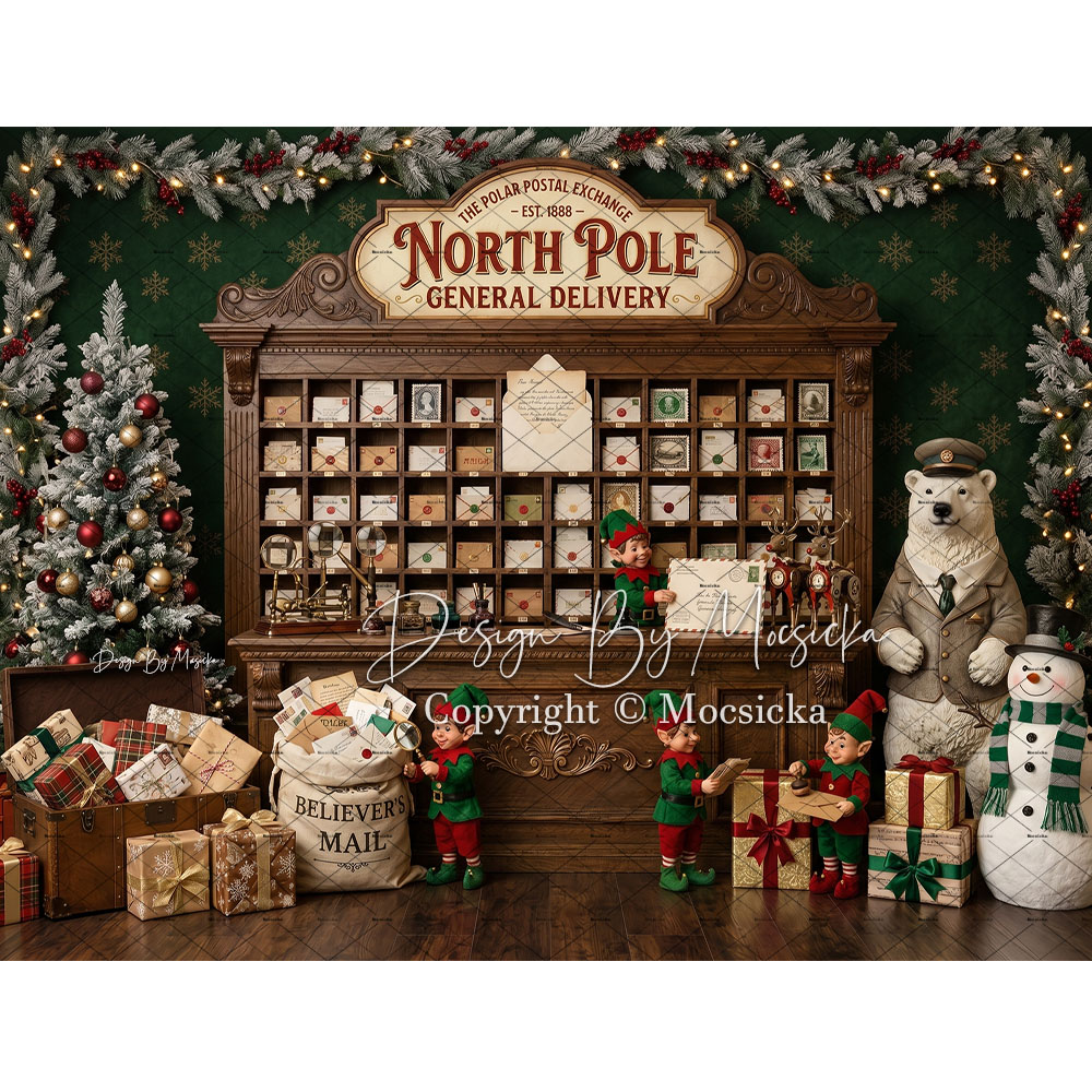 Mocsicka Kerstmis Noordpool Po - Office Tech Background recensie en prijs